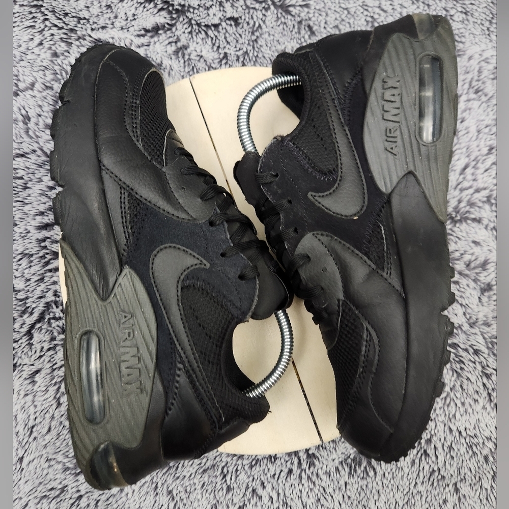 Nike AIR MAX EXCEE Black Dark Grey Athletic Sneakers Men's Size 8 - Picture 5 of 9